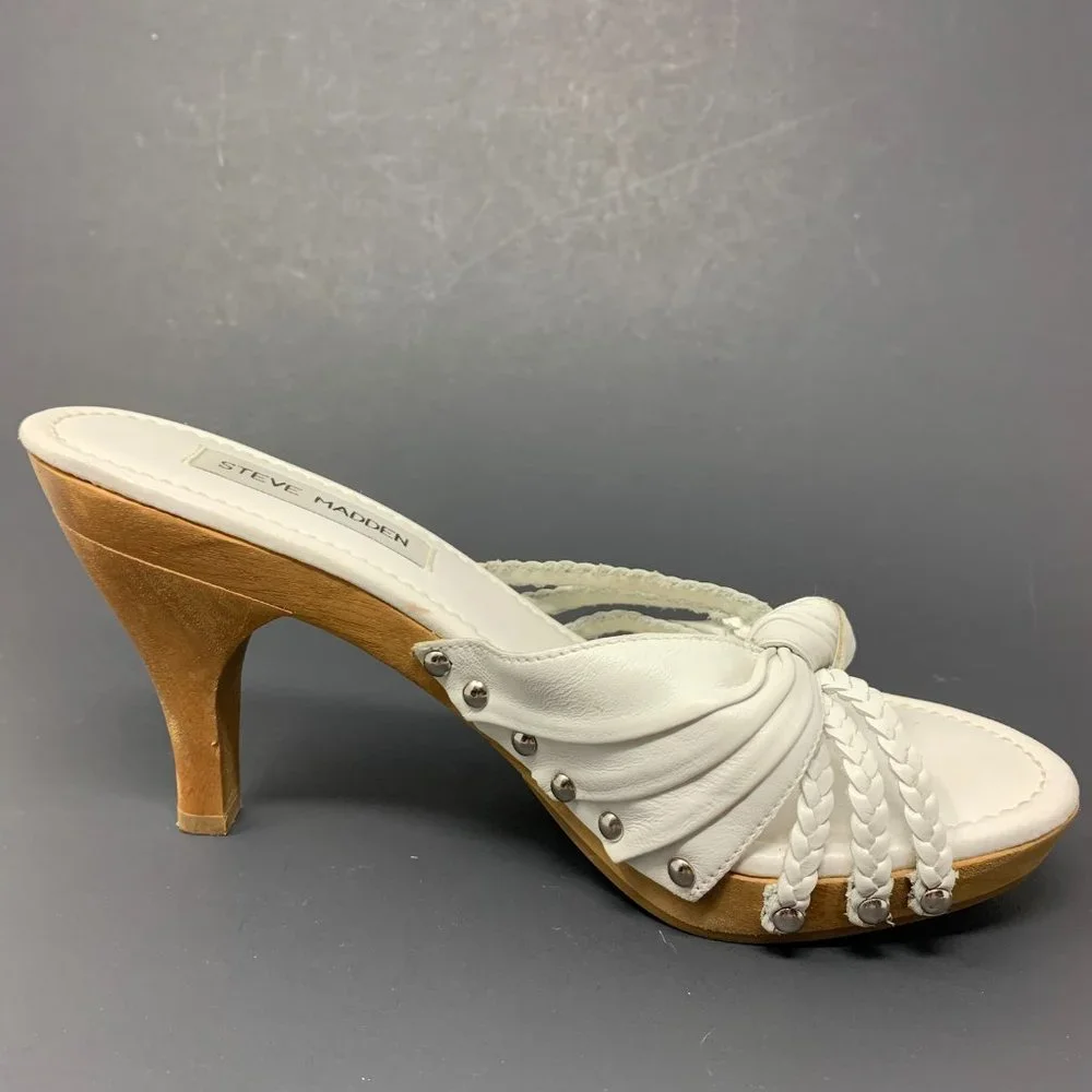 (SOLD)Steve Madden Knotted Leather Mule - Picture 7 of 9